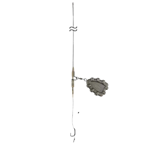 Boilie-Karpfenmontage mit Leadcore & Grippa-Blei Transparent (5 Stück pro Packung)